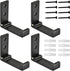 Folding Coat Hooks - Foldable Wall Hooks for Hanging, Pack of 4 Aluminum Alloy Cloth Hanger