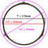 Microwave Glass Turntable Plate Roller Support, 2 Pack, Wheels Height: 0.55" / 14mm, Outer Diameter 7"
