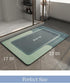 MontVoo Non Slip Bath Mat Rug, Super Absorbent Quick Dry Bathroom Rug 17"x27" Green