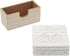 Set 6-3.8 Juvale Wooden Coasters of in, White, Square, Farmhouse Style - Coaster Holder for Coffee Table & Bar Decor