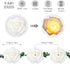 20LED 10Ft VIPMOON Artificial Rose Flower String Lights, Flower Fairy Light Battery Operated with Remote Control, Warm