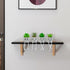 Set 4 of Small Faux Succulents in Cement Pots with Hanging Legs, Potted Mini Fake Plants for Desk, Office Cubicle