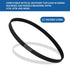 WH01X24697 Washer Drive Belt Compatible with GE, Hotpoint Clothes Washing Machine, Replacement AP6037512, 4585709