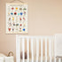 BirtDerr Football-Themed Alphabet Wall Art for Boys' Rooms - Inspiring Nursery Decor