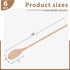 HANSGO 6PCS Long Handle Wooden Cooking Spoons, 14 Inch Long Wooden Spoons Wooden Tasting Spoons Large Cooking Spoons