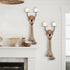 Aimto Wall Sconce Candle Holder Wall-Mount Metal and Wooden Candle Holders Hanging