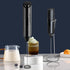 Electric Milk Frother Handheld with Stainless Steel Stand, Portable Foam Maker for Coffee, Latte, Cappuccino, Hot