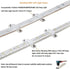 100 Pack LED Rope Light Mounting Brackets, Outdoor Rope Light Fixing Clips for 14-15mm Width Rigid Rope Light Holder