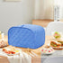 Polyester Quilted Toaster Cover, 2 Slice, Dust & Fingerprint Protection, Machine Washable, Blue, 11.5 x 8 x 8 in