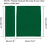 2 Set 20cm 52cm 52cm 42cm, Replacement Cover Canvas for Directors Chair, X + X Green