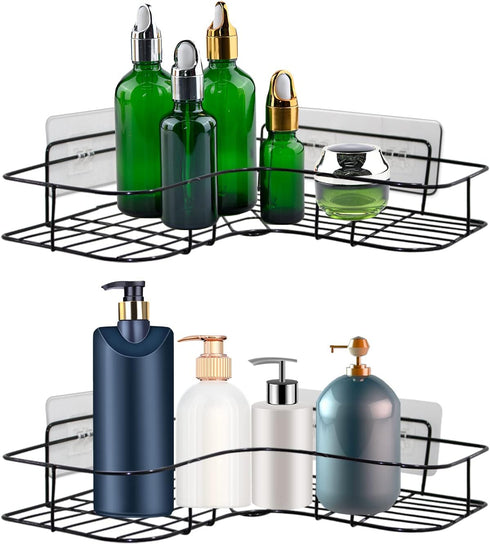 HopeFire 2 Pack Shower Caddy Adhesive for Replacement, Strong Transparent Adhesive for Shower Caddy Sticky Pads, No