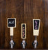 Solid Red Oak Chalkboard Tap Handle, Straight 5"
