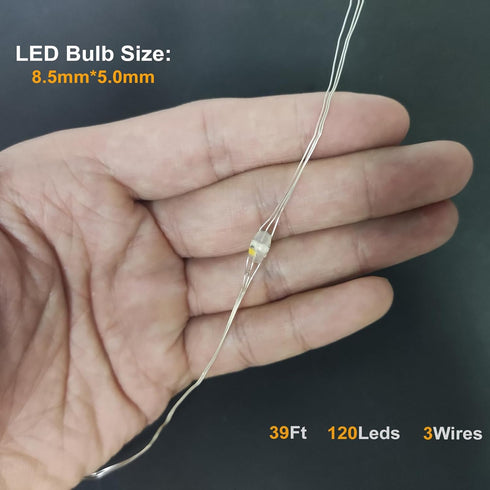 2Pack 78Ft 240LED, Battery Fairy Lights, Total Battery Operated Fairy Lights with Remote and Timer, RGB Color Changing
