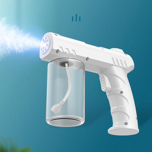 Generic Handheld Electric Nano Disinfection Spray with Blue Light Technology - Portable Atomizer for Home, Office
