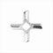 Replacement Meat Grinder Blade - Size #8, Universal Stainless Steel Blades for Meat Grinders - Grinding Accessories