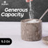 4 Inch Countertop, Set 2, Marble Salt Cellar Salt Jar with Lid, Table Salt Containers for Salt Dish, Salt Holder, Spice