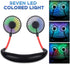 iHip Portable Hanging Neck Fan (Black), Rechargeable Wearable Mini USB Fan for Outdoor Sports