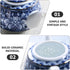 Alipis Porcelain Teapot, Blue and White Chinoiserie Chinese Teapot with Strainer Hole for Kung Fu Tea