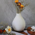 Snow Inspired Flower Vase, Ceramic Vases, White Vases, Minimalist Design for Elegant Home Decor for Coffee Table