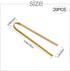 LUTER 20pcs Wooden Tongs - 5.9 Inch Disposable Cooking Utensils, Natural Mini Bamboo Tongs for Cooking and Picking Up