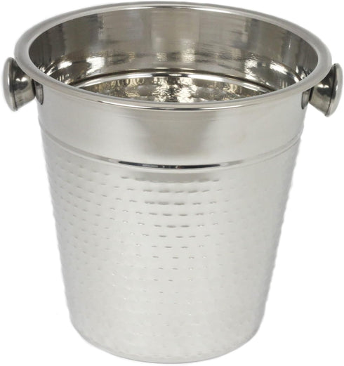Chef Craft Hammered 4 Quart Champagne Bucket, Stainless Steel