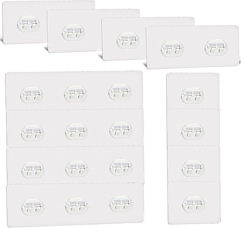 12 Pcs Shower Caddy Adhesive Hooks Replacement Storage Shelf Basket Strips Hook/No