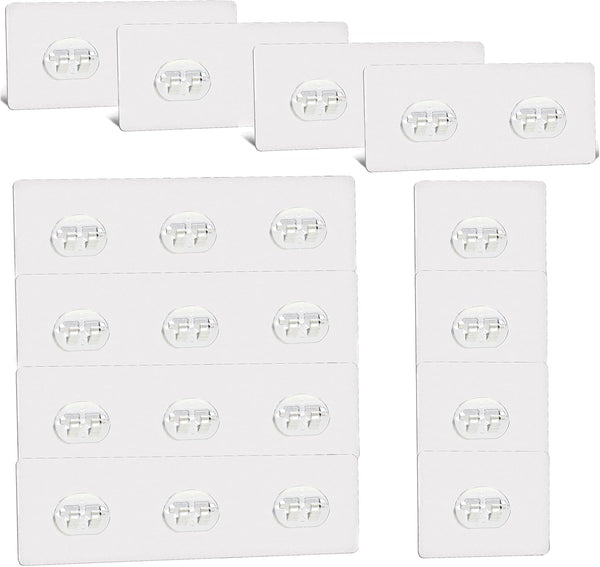 12 Pcs Shower Caddy Adhesive Hooks Replacement Storage Shelf Basket Strips Hook/No