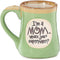I'm a Mom Superpower Lime Green 18 Oz Mug