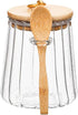 CNWSGEM Sugar Bowls Sugar Container 25.36 FL OZ Glass Coffee Canister Airtight Food