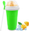Slushie Maker Cup, Quick Frozen Smoothies Cup for Homemade Milk Shake and Ice Cream, Green
