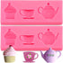 Meiyouju 2 Pack Food Grade Silicone Molds for Candy, Cake Decoration, Chocolate, Jewelry Making, Teapot, Polymer Clay