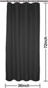 Stall Shower Curtain Fabric 36 x 72 Inch - Waffle Weave, Hotel Luxury Spa, Heavy Duty Water Repellent