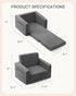 Chair,2-in-1 1-3 Toddle & Kids Soft Toddler Couches that Fold Out,Toddler Chairs Comfy Years Old,Convertible Sofa