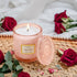 Chloefu LAN Wild Rose Candle - Luxury Jar Candle for Home Scented, Natural Soy Wax, 8.1 oz, 55 Hours Burn