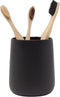 Yew Design Matte Black Toothbrush and Toothpaste Holder and Cup for Bathroom