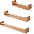 Rack,16 Inch Oak Nursery Shelves, Natural Wood Nursery Floating Shelves for Wall Mounted, Wall Bookshelf for Bedroom