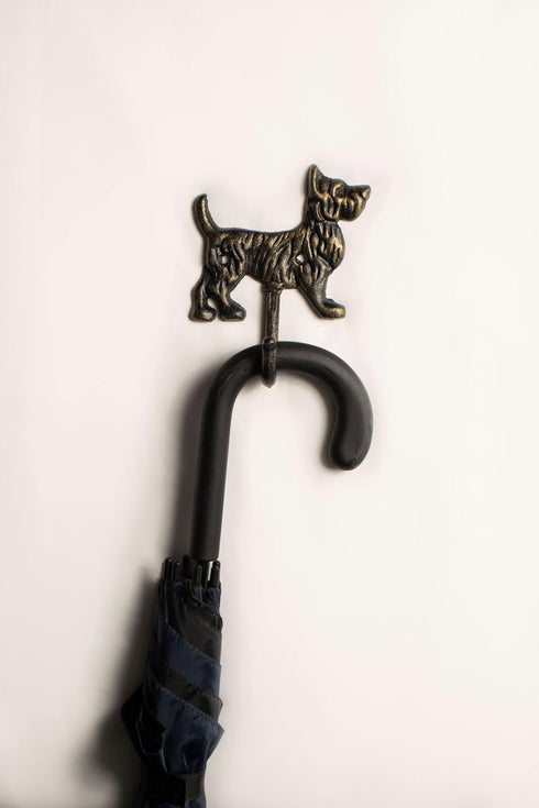 Wall Mounted Cast Iron Home Decor Hook with Unique Dog Design