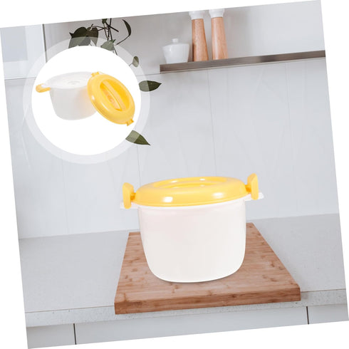 Rice Cooker Fast Microwave Cookware Portable Heater Tiny Containers Heated Lunchbox Oven Spachella Mini Steamer Rice Maker Asian Cookware Food Mug Plastic Simple Travel by NAMOARLY