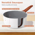 Ceramic Nonstick Sauce Pan with Lid, 2 Quart Cooking Pot with Pour Spout and Handle