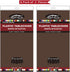 2 Pack 84 Inch 6 Brown Plastic Tablecloths Disposable Table Covers Circle Bridal Shower Party Tablecovers PEVA Coffee