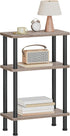 HOOBRO Narrow Side Table, 3-Tier Slim End Table No Tools Needed, Twist-On