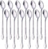Iced Tea Spoon Set for 12, 7.9-Inch Stainless Steel Coffee Spoon Set, Ice Cream Dessert Spoon