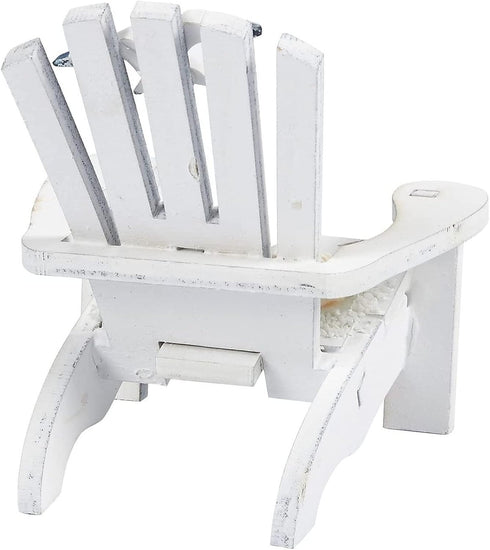 Set of 4 Mini Beach Chair for Bathroom, Nautical Home Decor, Ocean Decorations, Beach Decor (4 in)