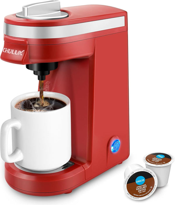 CHULUX Mini Coffee Maker for K Capsule, Single Serve Coffee Maker for