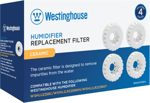 Westinghouse Humidifier Replacement Filter, Set of 4 Ceramic Ball Filters with Honeycomb Filtertrap System