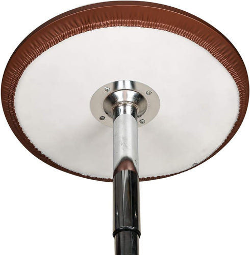 24 Inch JISEN Cocktail Waterproof Round Table Topper Cap Polyester Fitted Stretchable Tablecloth Cover D-Coffee