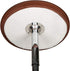 24 Inch JISEN Cocktail Waterproof Round Table Topper Cap Polyester Fitted Stretchable Tablecloth Cover D-Coffee