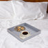 13" 13" 1.57" MAONAME Decorative Tray, Gray Serving Tray with Handles, Coffee Table Trays, Square Plastic Trays
