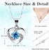 SHOKUTO Preserved Rose - Birthday Gifts for Women, Mom, Girlfriend, Jewelry Boxes with Necklace for Grandma, Wife,