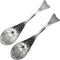 2Pcs 6.3inch Fish Spoon - 18/10(304) Stainless Steel Flatware for Soup, Porridge, Dessert